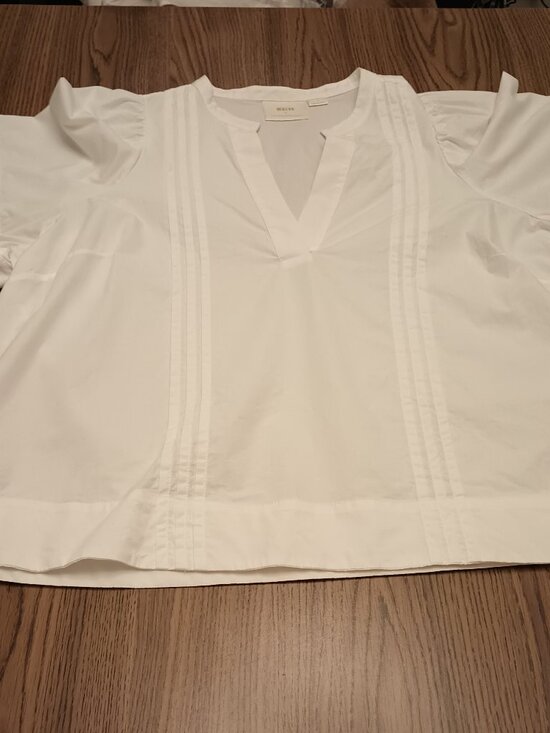 Maeve Tops - Anthropologie Maeve Size 2X White Short Sleeve Top